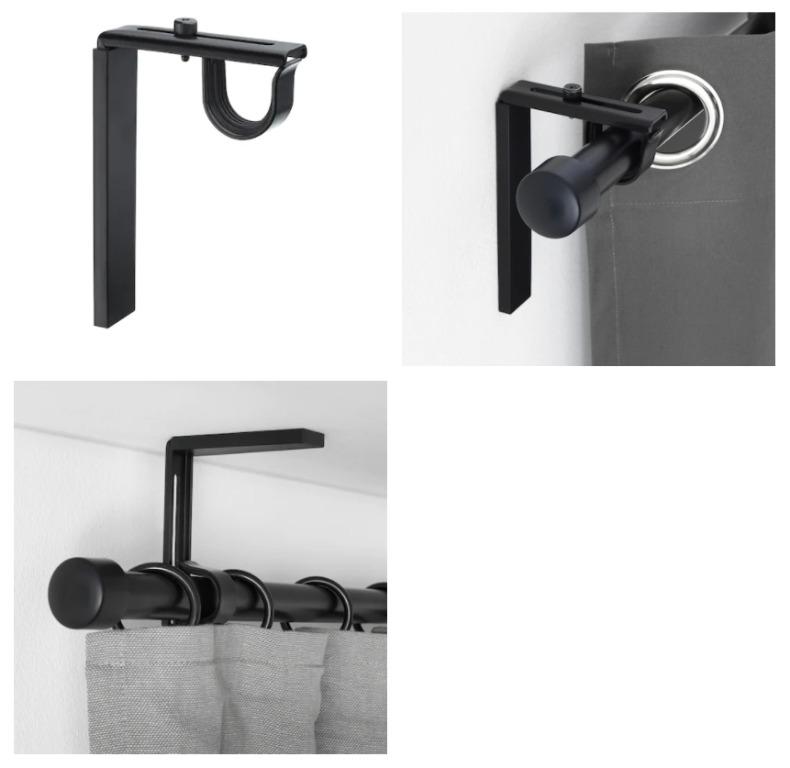 Betydlig Wall Ceiling Brackets And Curtain Rod Holders Shelly Lighting