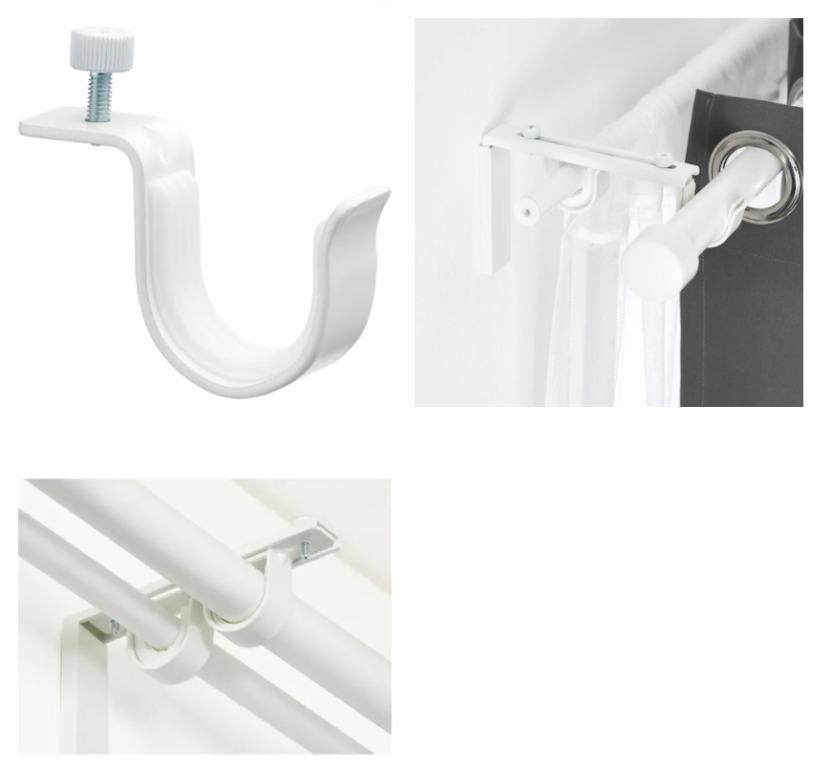 Betydlig Wall Ceiling Brackets And Curtain Rod Holders Shelly Lighting