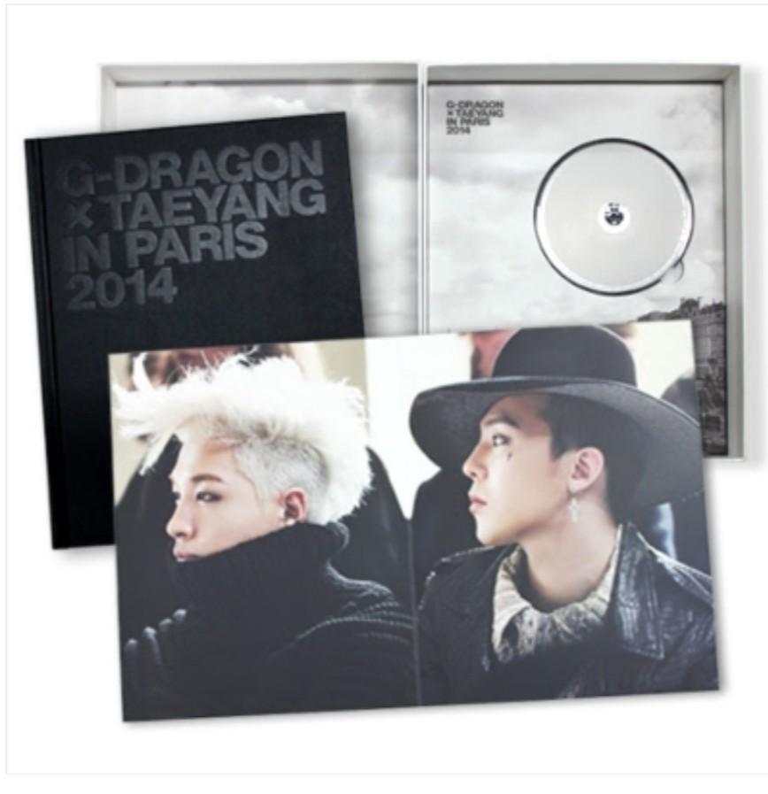 Bigbang G-Dragon x Taeyang in Paris 2014 photobook + DVD 連