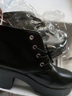 Black Platform Ankle Boots