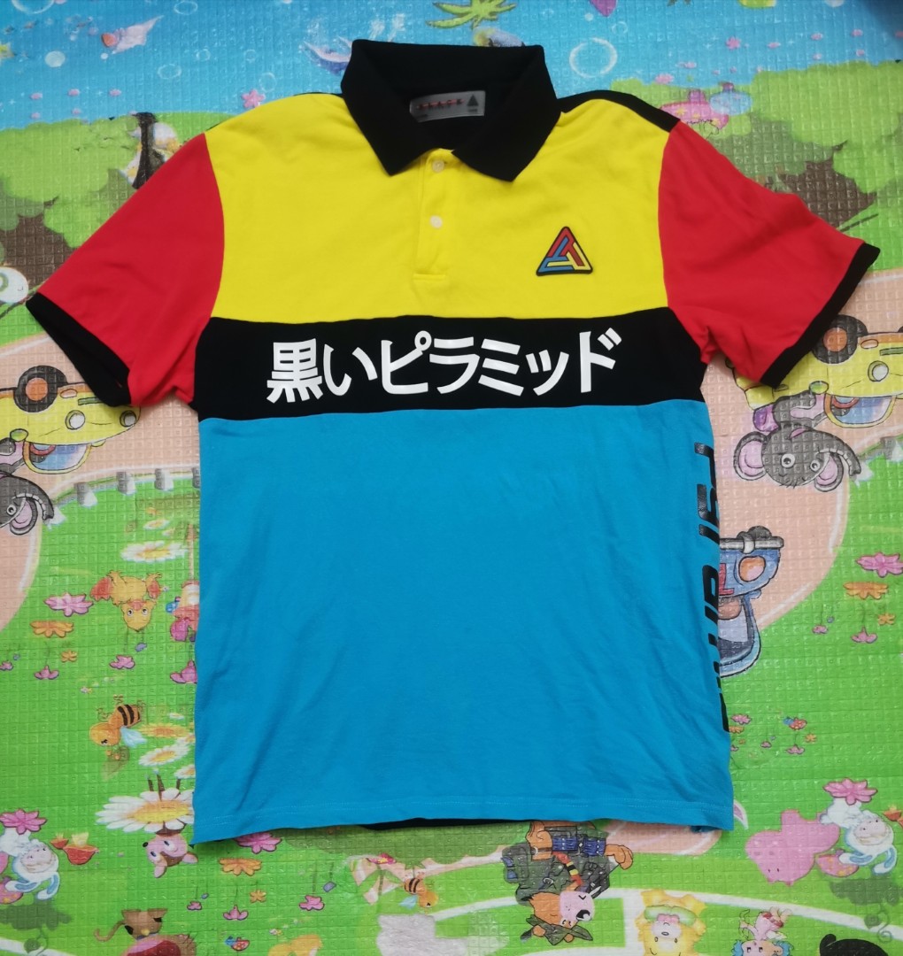 Black hot sale pyramid polo