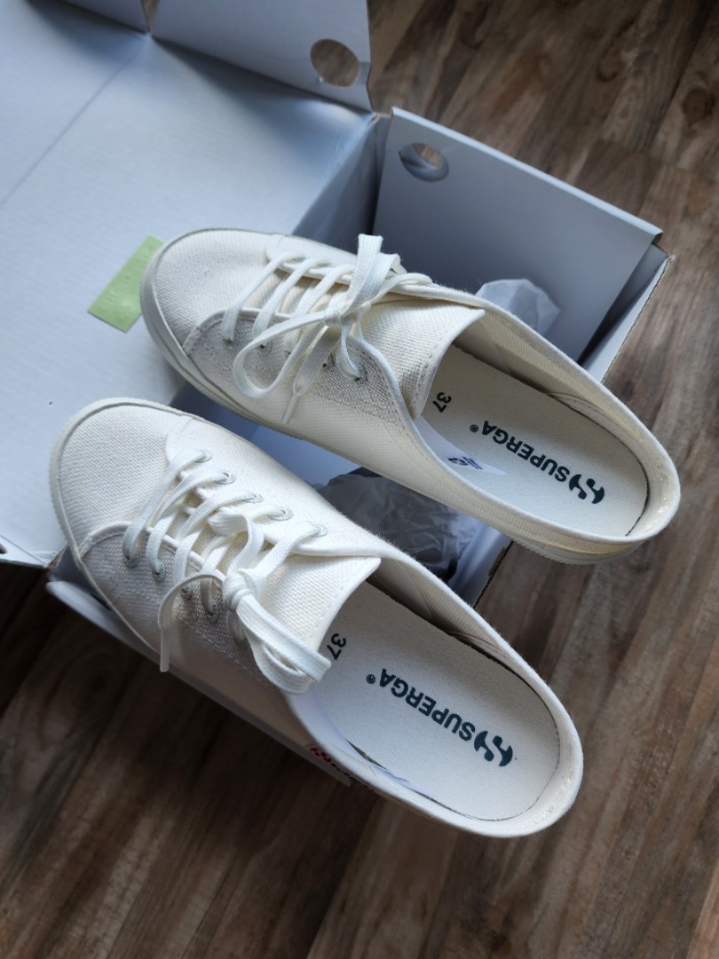 superga canvas mules