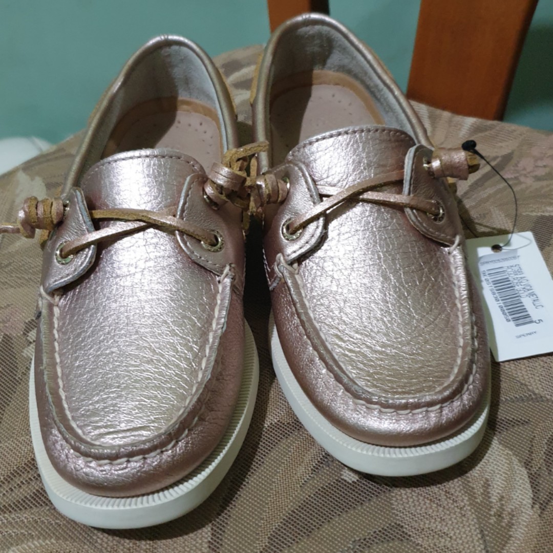 Rose gold sperry top sider clearance