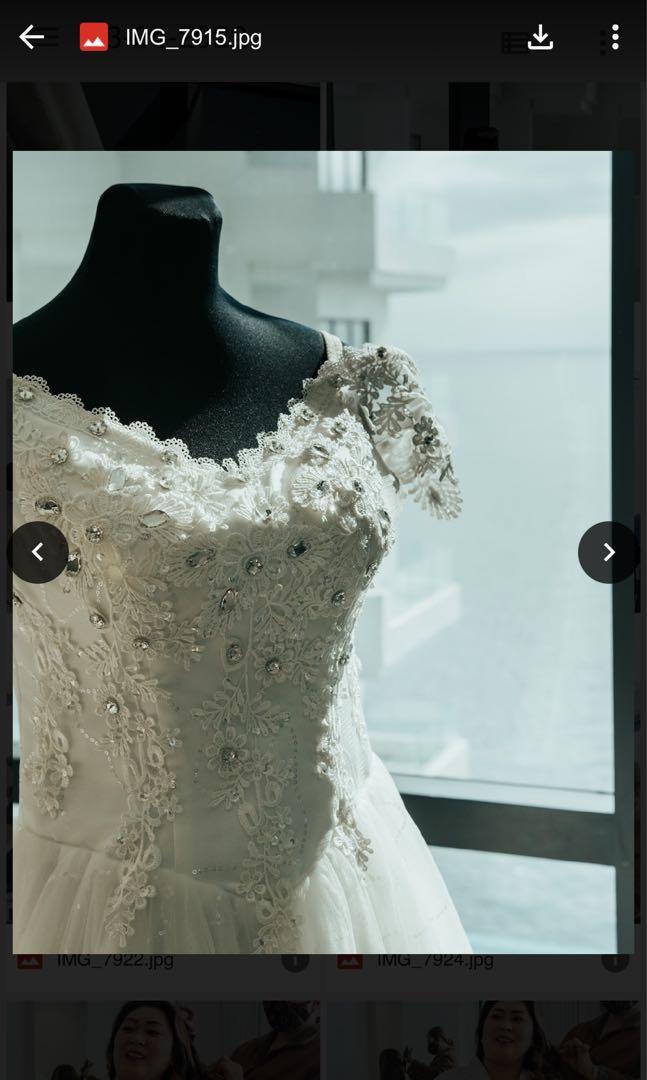Bridal Wedding Bride Gown Nego (Category: Evening dresses & gowns) located in Manila. Submitted by abglosa (Listing ID 1154451060, Image 2). Description: Bought first week of april 2022 used the same week. Migrated in us already. Will not need anymore. Size large to extra large. Very nice in actual. Slightly negotiable. For pick up or for del via grab/lalamove Loc: Avida Towers Intima Also avail shopee check out. .