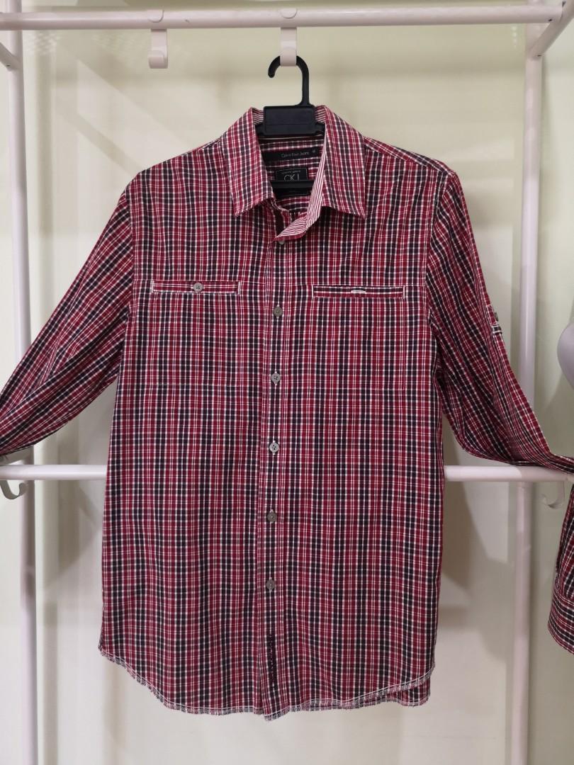 Calvin klein flannel shirt discount