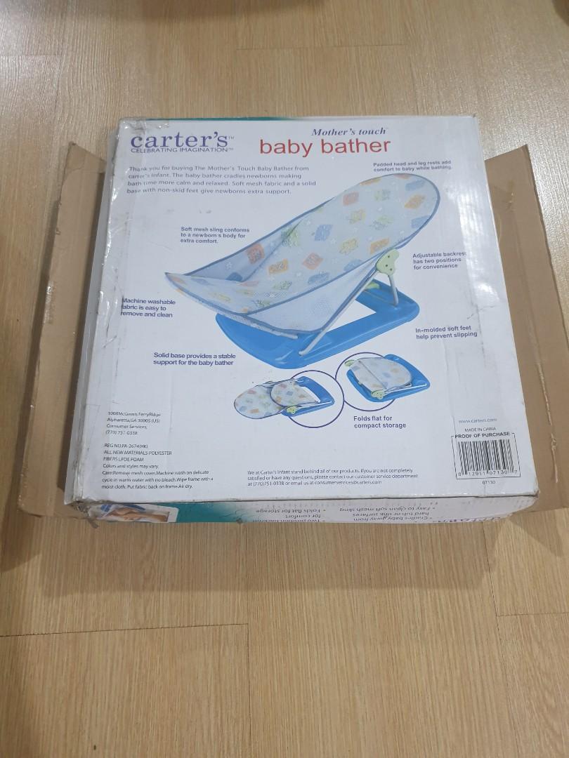 Carter's Baby Bather (Category: Other Baby Bathing & Changing Needs) located in Quezon City. Submitted by sellermrlein (Listing ID 1156478108, Image 2). Description: brandnew but worn out box. ASIS as shown in photo.