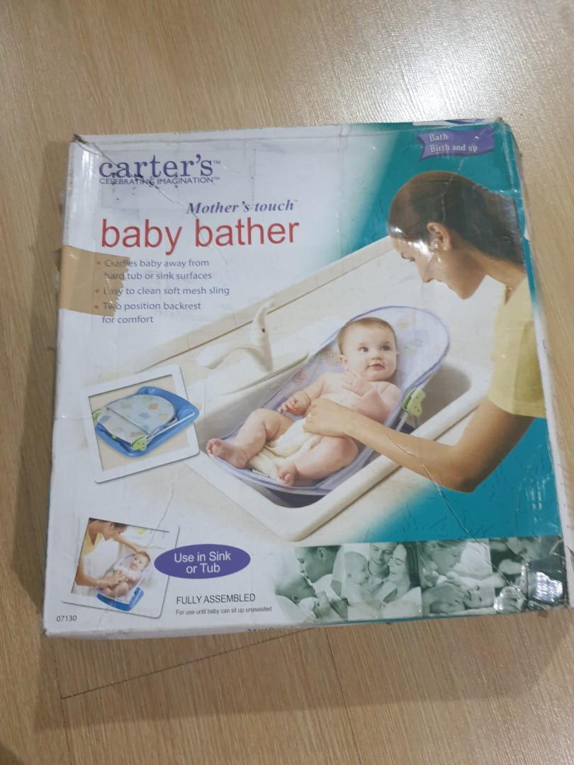 Carter's Baby Bather (Category: Other Baby Bathing & Changing Needs) located in Quezon City. Submitted by sellermrlein (Listing ID 1156478108, Image 1). Description: brandnew but worn out box. ASIS as shown in photo.