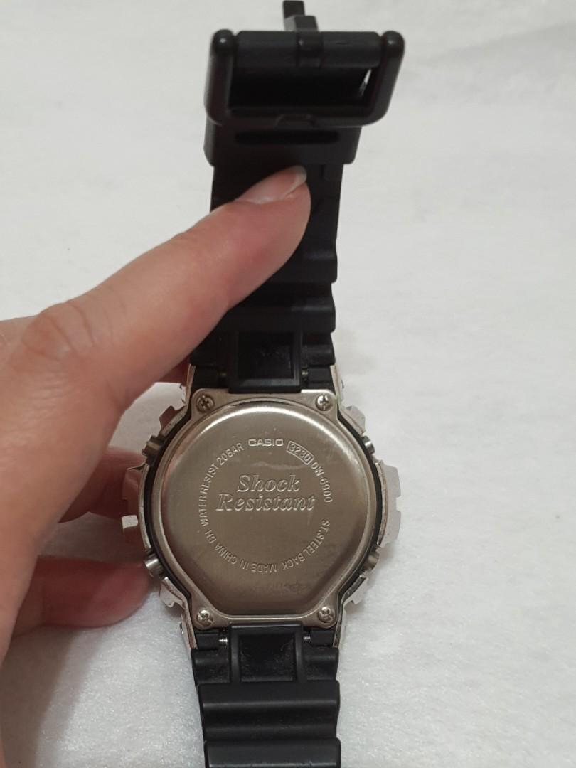 Casio g shock dw store 6900 st steel back