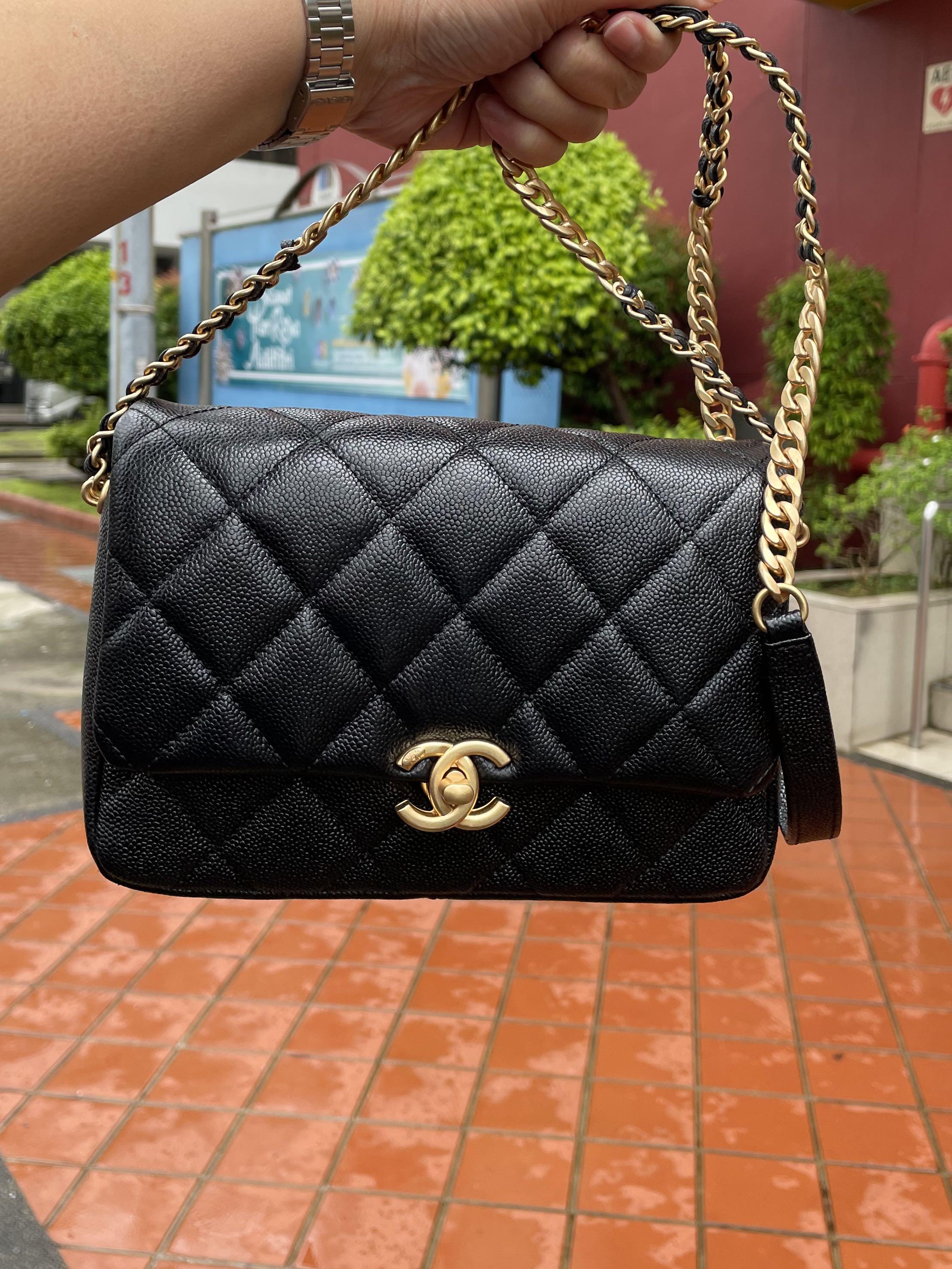 Authentic Chanel 22P Mini Rectangular Flap Bag White Lambskin Luxury Bags   Wallets on Carousell