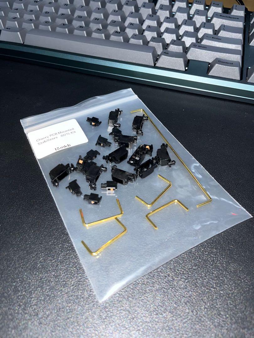 Cherry PCB Mounted Clip in Stabilizers (Holee mod + Durock wires