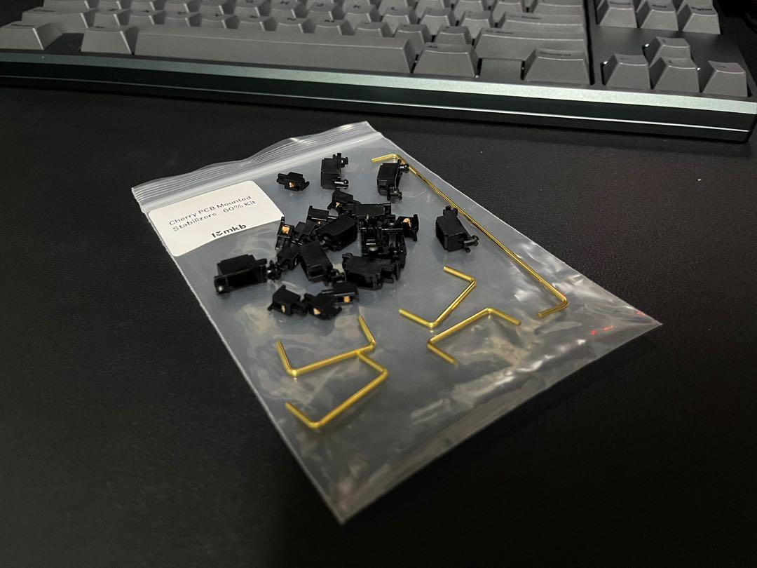 Cherry PCB Mounted Clip in Stabilizers (Holee mod + Durock wires