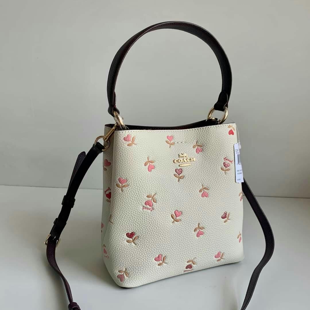 Coach Floral Bucket Bag, Luxury, Bags & Wallets on Carousell