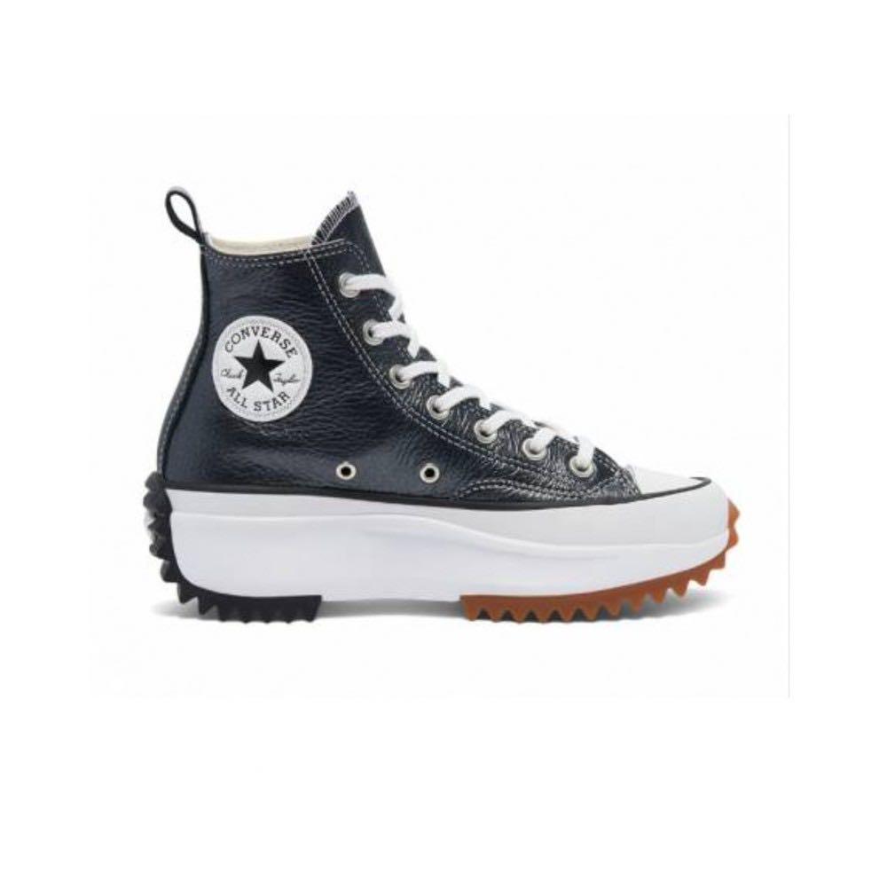 CONVERSE Run Star Hike High Top Black Leather Men s Fashion