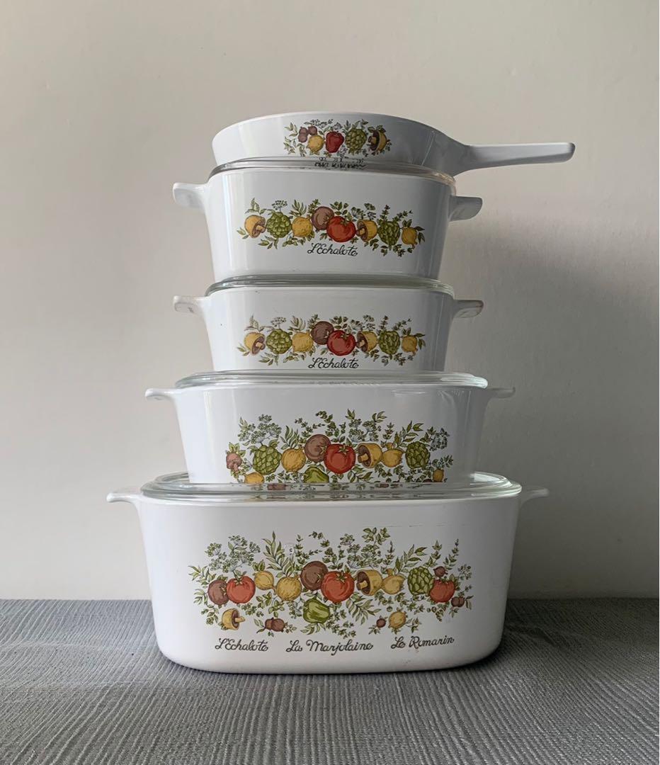 CORNINGWARE SPICE OF LIFE casseroles