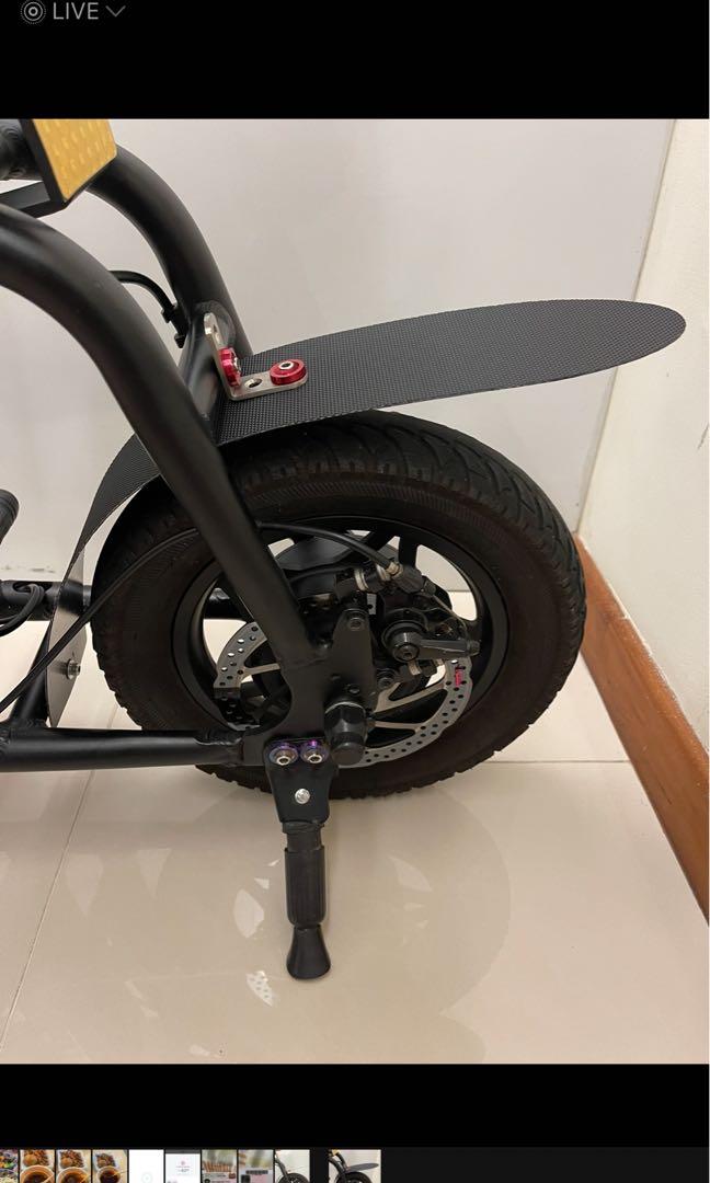 Custom Made Fiido Rear Mudguard SplashGuard Fender Carbon Fibre