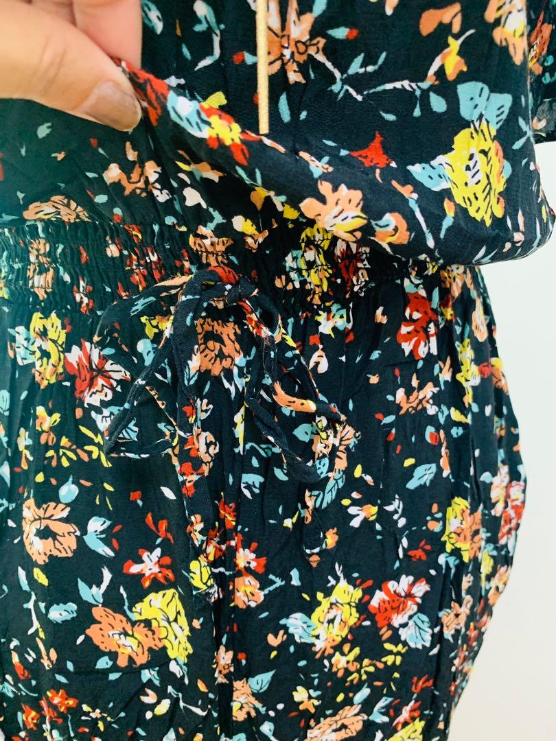 F&f floral print jumpsuit sales