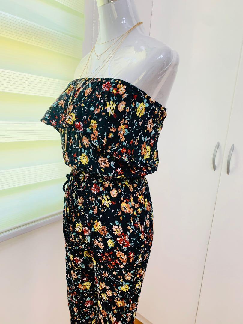 F&f floral jumpsuit top