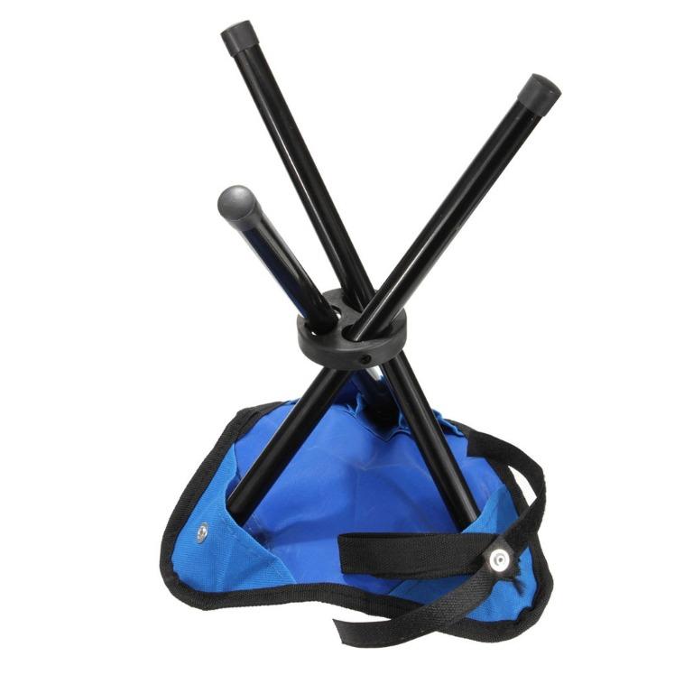 Folding Chair Queue Waiting Pocket Tripod Stool Light Weight Easy