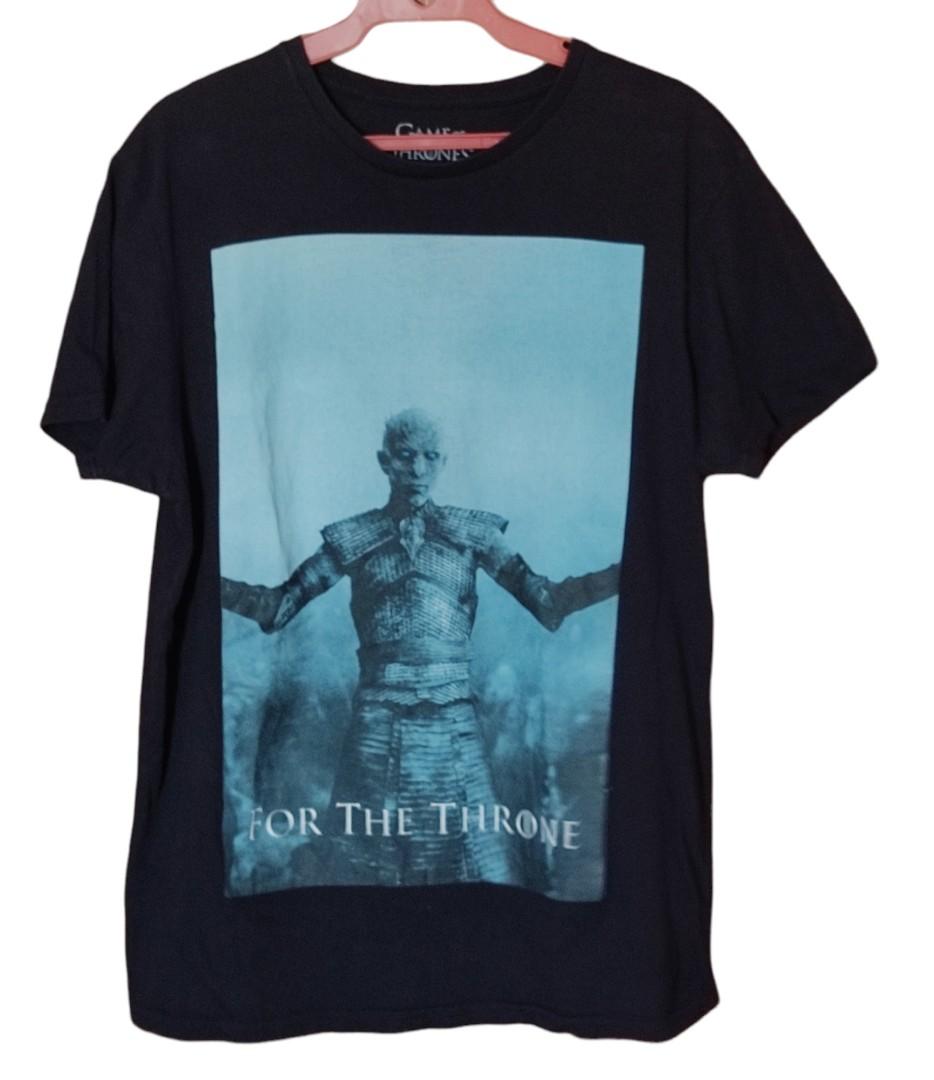 Game of Thrones tshirt (Category: Tshirts & Polo Shirts ) located in Paranaque City. Submitted by 05.11minimalist (Listing ID 1156480442, Image 1). Description: Game of Thrones GOT Night King White Walker tshirt. Size L on GOT print tag. No damage to print design. Like new condition..