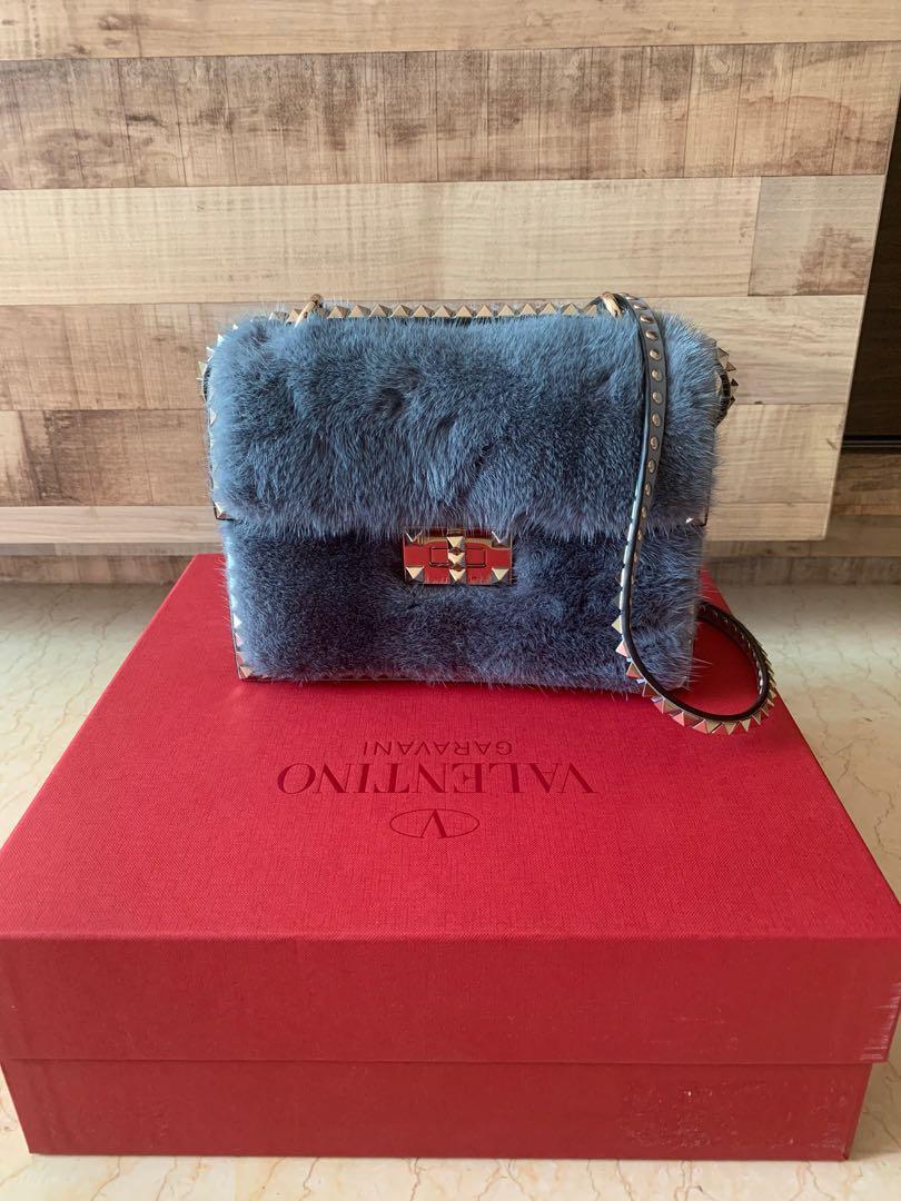 Valentino best sale mink bag