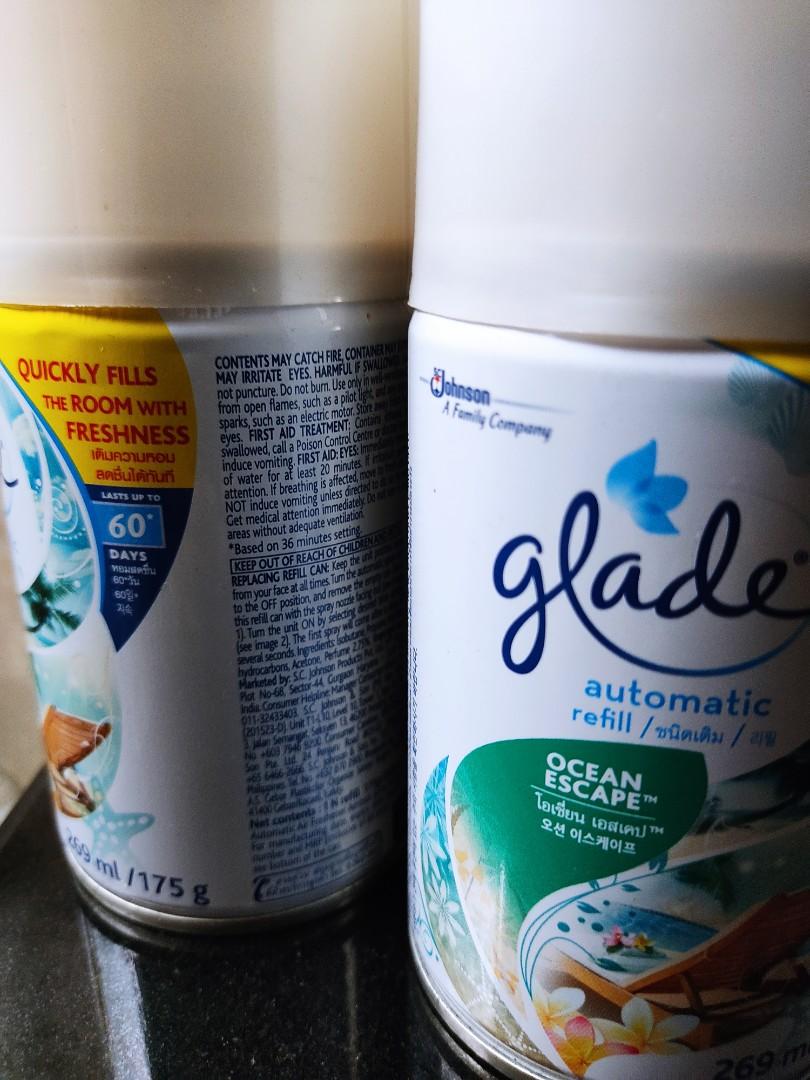 Glade Automatic fragrance spray with 2 refills, Furniture & Home Living
