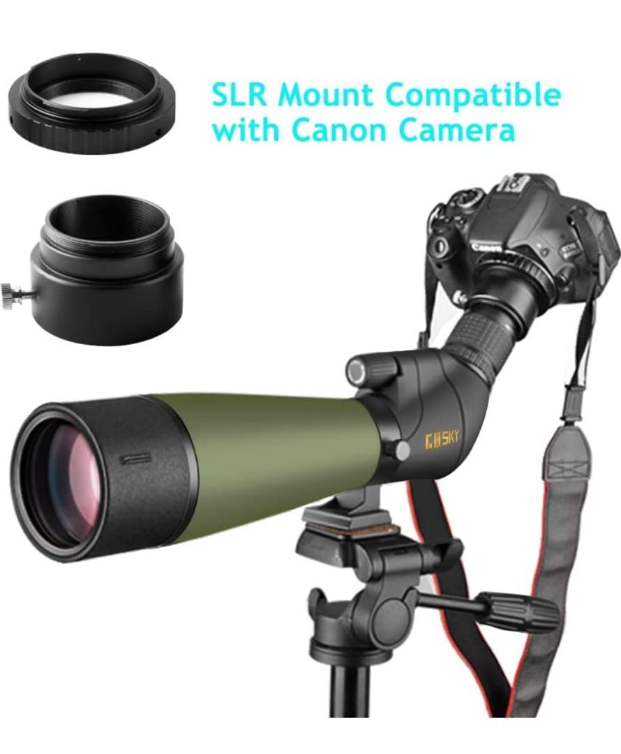 Gosky Upgraded Spotting Scope 20" to 60" x 80" with Tripod, Carry Bag