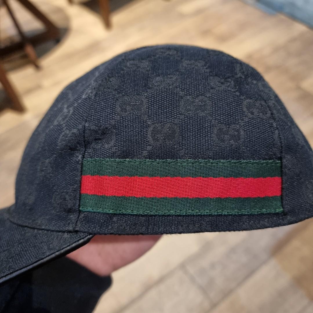 Gucci Rare Sherry Web Monogram GG Baseball Cap Hat 855439