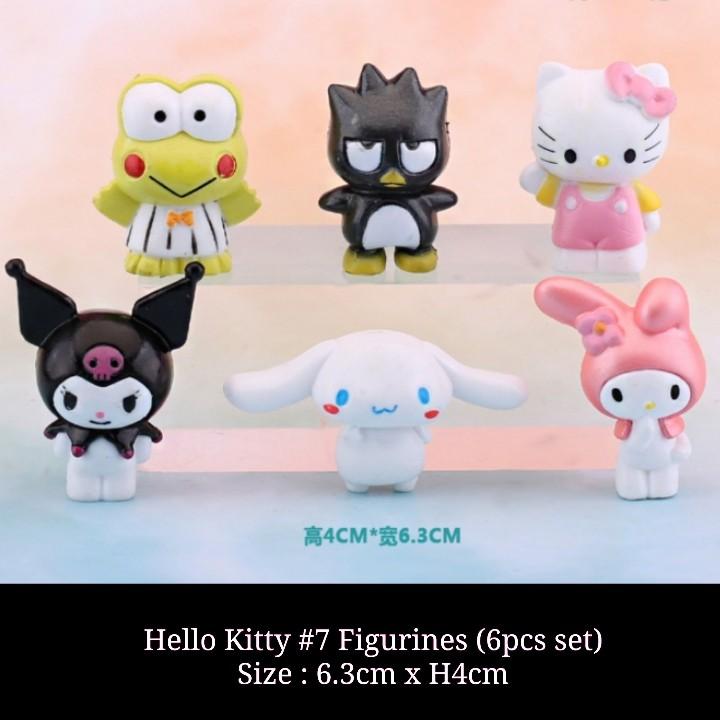 6pcs/set Hello Kitty figure Mini series toys About 3 cm  Free Shipping 