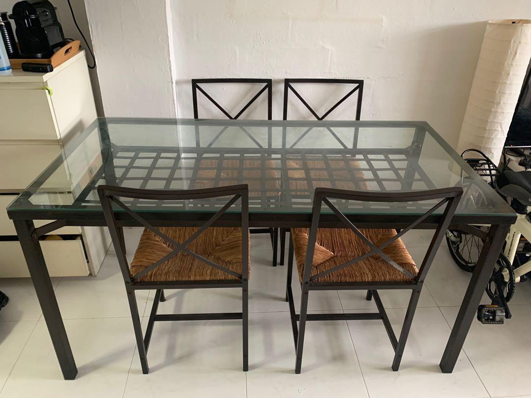 Ikea Dining Table 4 Seater, Furniture & Home Living, Furniture, Tables