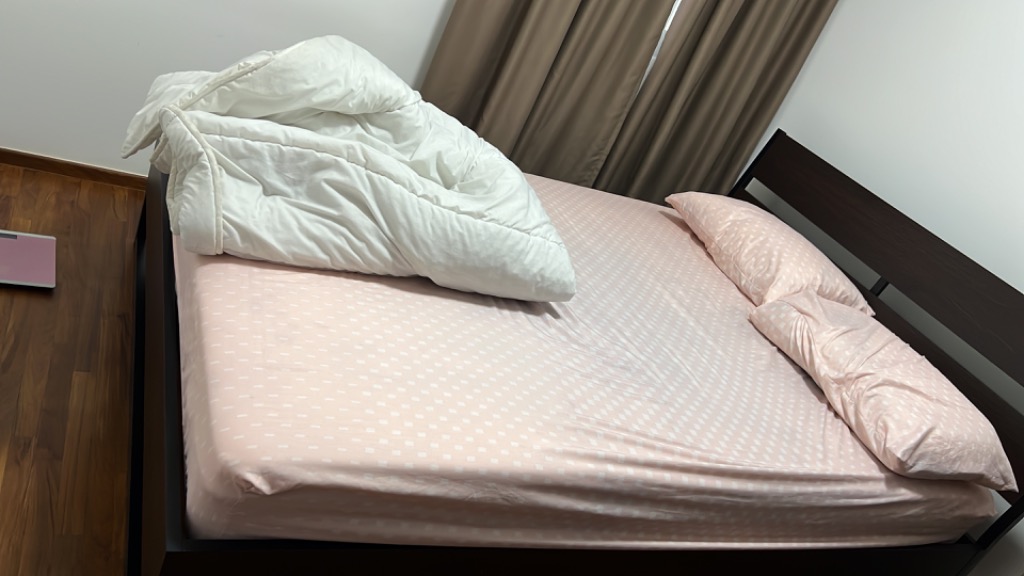 IKEA Trysil bed frame with memory foam mattress, Furniture & Home