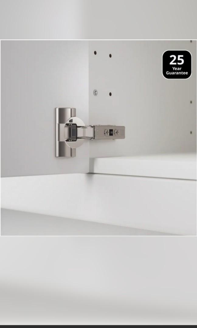 Ikea UTRUSTA door hinge with damper, Furniture & Home Living, Bathroom