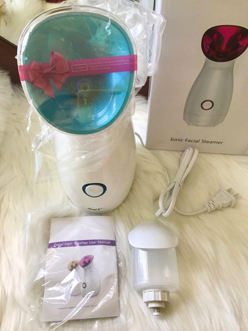 Ionic Facial Steamer (Category: Face Care) located in Cebu City. Submitted by kawaiiparty (Listing ID 1156357830, Image 1). Description: CkeyiN Nanoionic facial steamer Brand new with box, manuals Medium-large size RFS: decluttering, this was never used just stored MOP Gcash No COD.