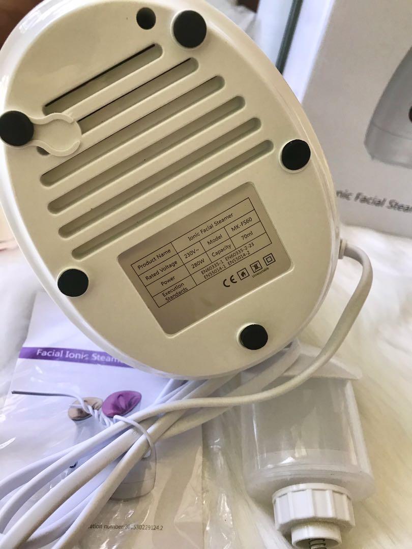 Ionic Facial Steamer (Category: Face Care) located in Cebu City. Submitted by kawaiiparty (Listing ID 1156357830, Image 3). Description: CkeyiN Nanoionic facial steamer Brand new with box, manuals Medium-large size RFS: decluttering, this was never used just stored MOP Gcash No COD.