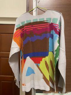 Issey Miyake Homme Plisse 背面塗鴉款長T