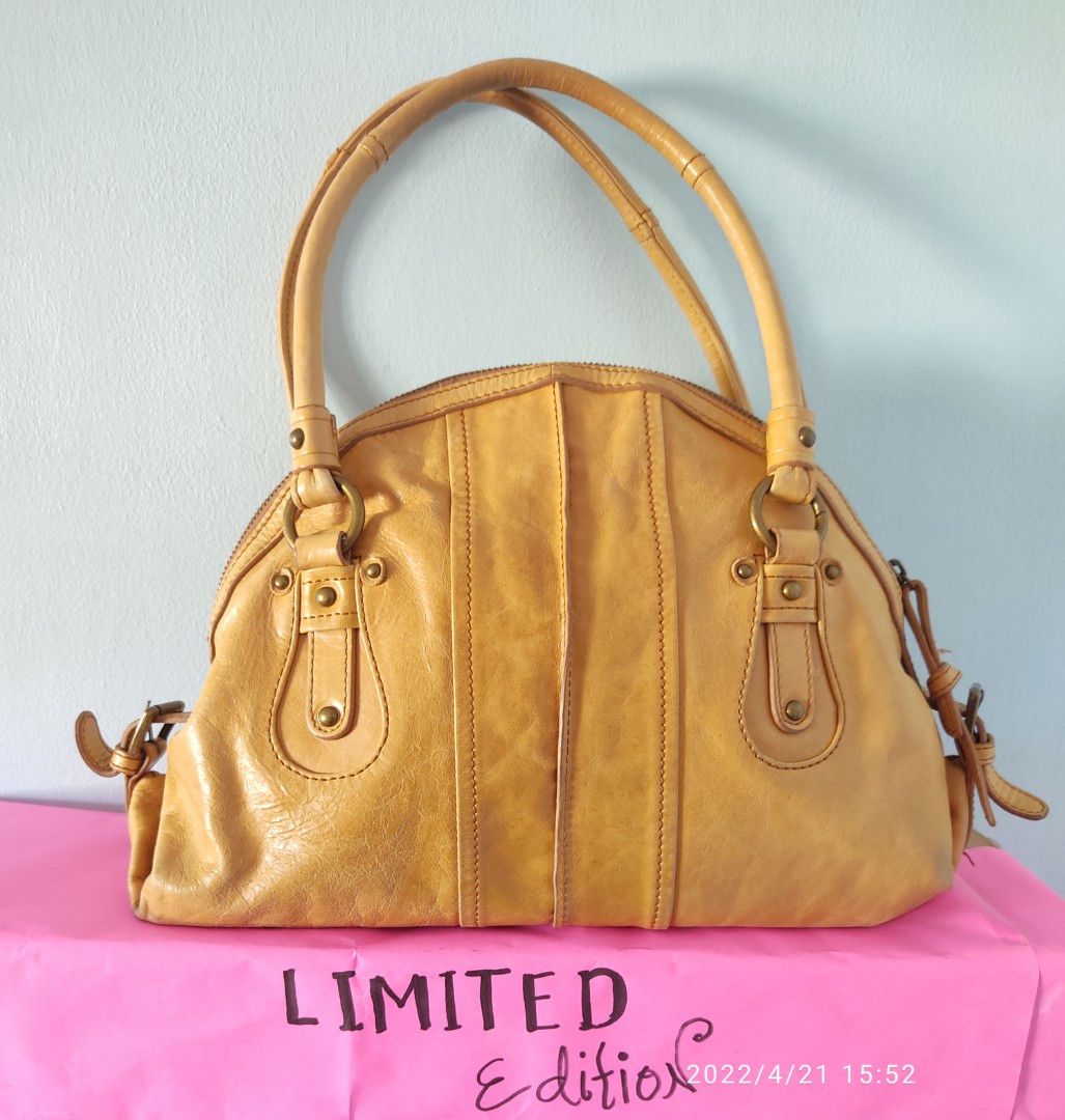 Japan Leather bag...Alma type, Luxury, Bags & Wallets on Carousell