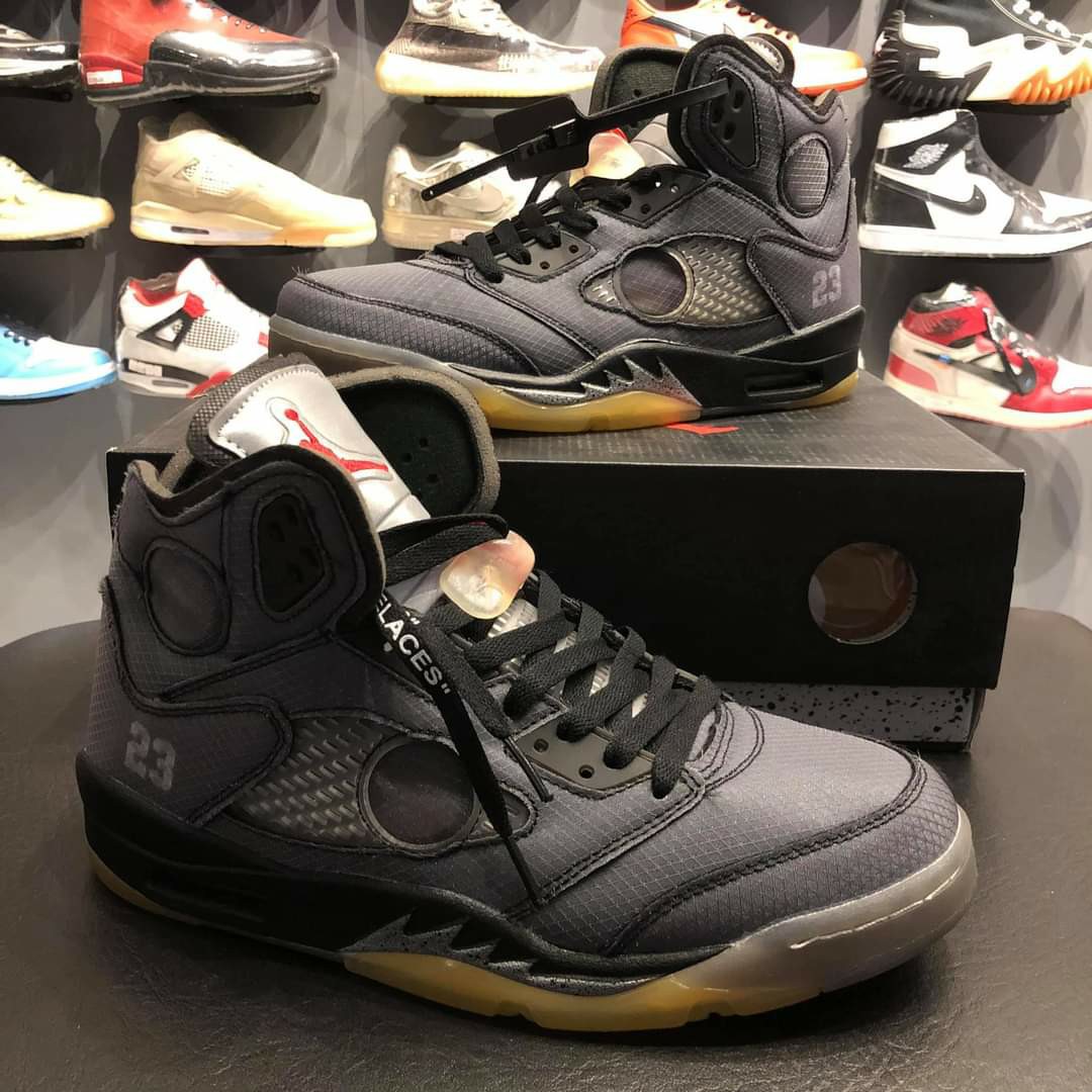jordan 5 black muslin