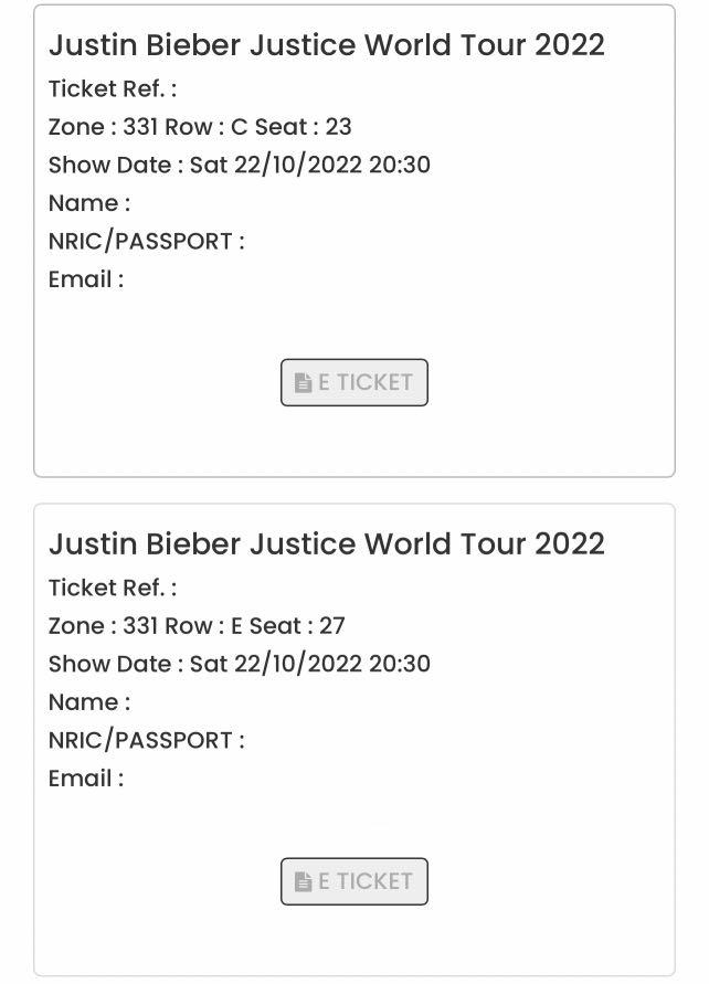 Justin Bieber World Justice Tour: 2022/23 Dates, Venues & How to Buy Tickets