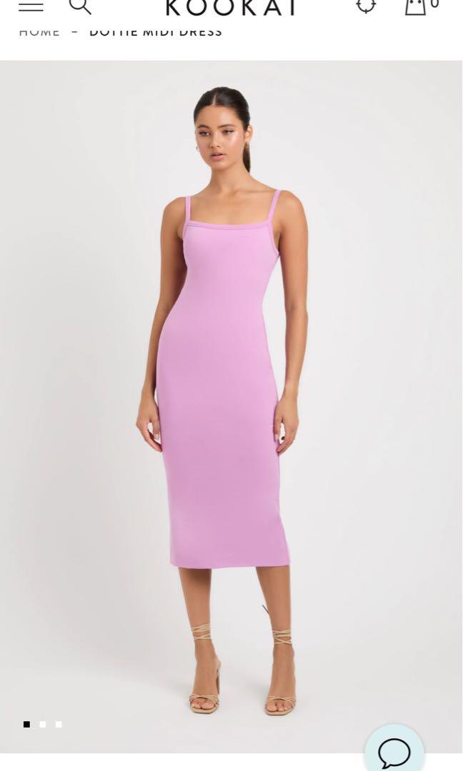 Kookai ditti midi dress Lilac/pink 