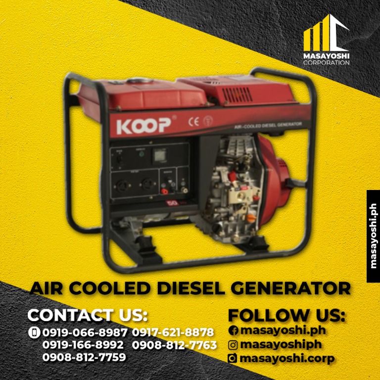 Koop Diesel Generator 3.5kVa, Generator, Power Supply, Commercial