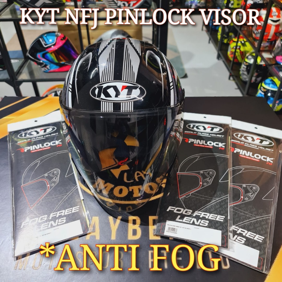 KYT NFJ HELMET PINLOCK VISOR 