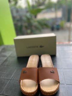 Lacoste Leather Wedges Sandals Platforms
