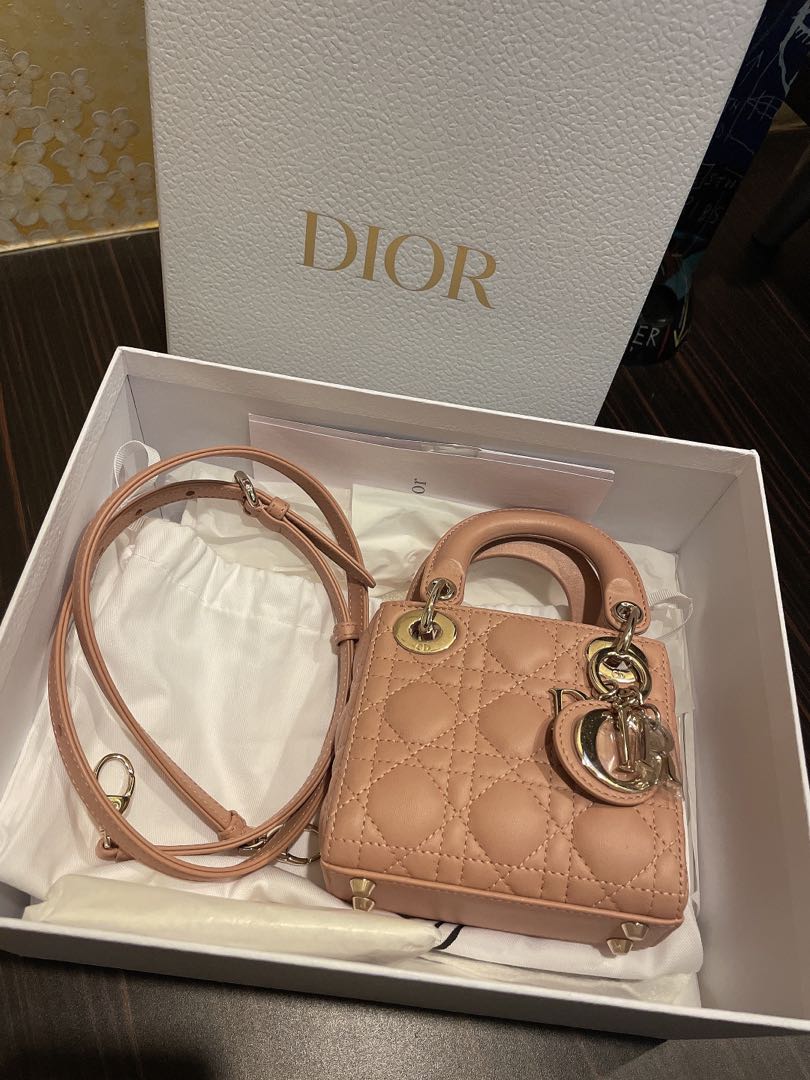 Dior Micro Lady Dior Bag Cannage Lambskin  Diors Micro Bags Can Only Fit  Your AirPods and Yet We Want Them  POPSUGAR Fashion Photo 13