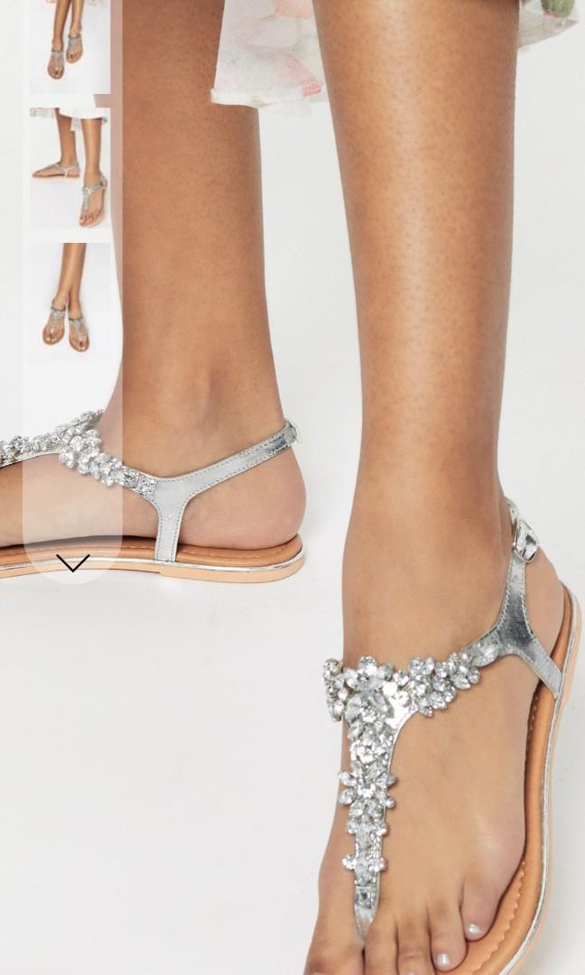 Lipsy Flat Sandal SIZE 8 Women s Fashion Footwear Flats on