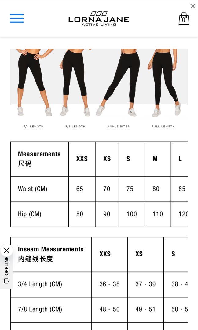 Lorna Jane tights leggings cropped (Lululemon 4), Women's Fashion