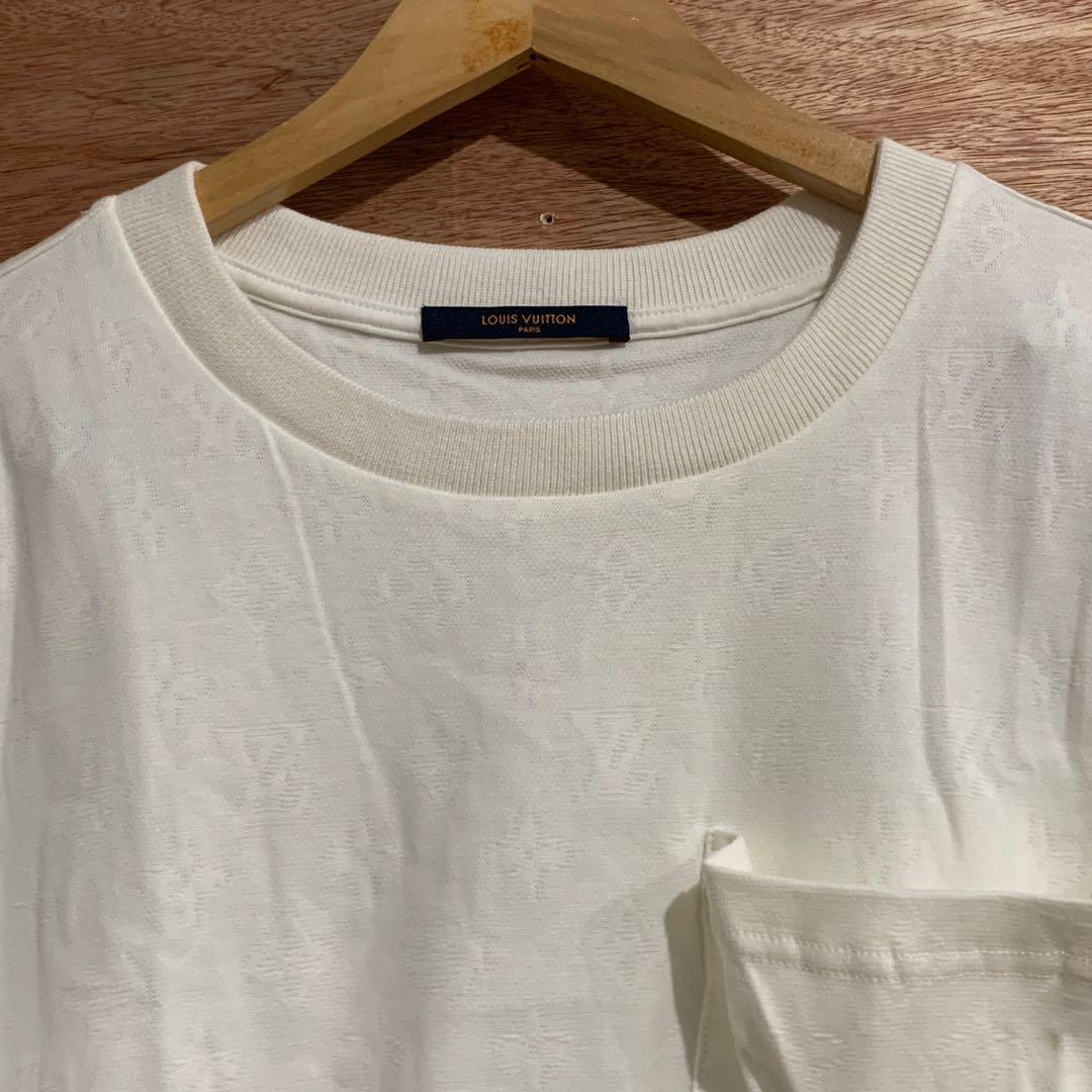 Louis Vuitton LV Monogram 3D Pocket T-Shirt - White T-Shirts, Clothing -  LOU662382