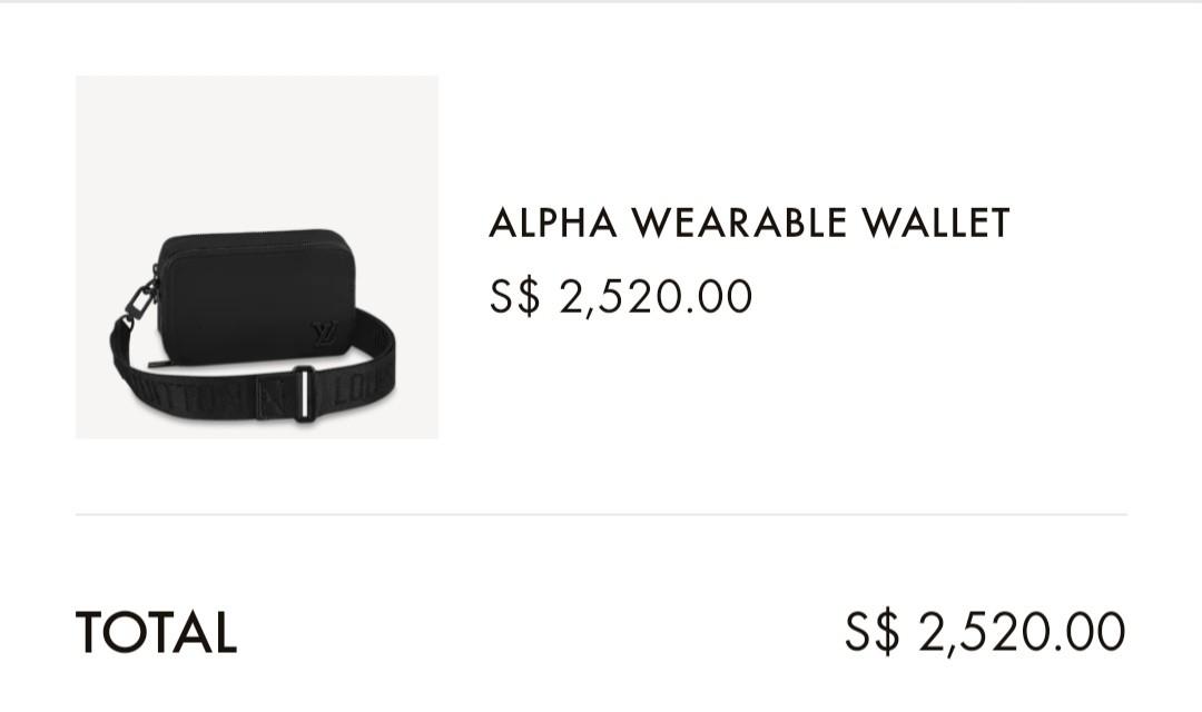 louis vuitton alpha wearable wallet men｜TikTok Search