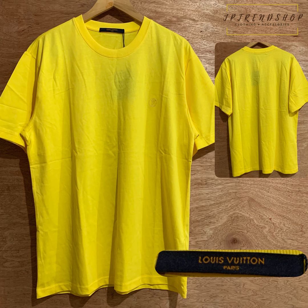Louis Vuitton Yellow Version Classic Symbol Pattern Full Printed Shirt -  Senprintmart Store