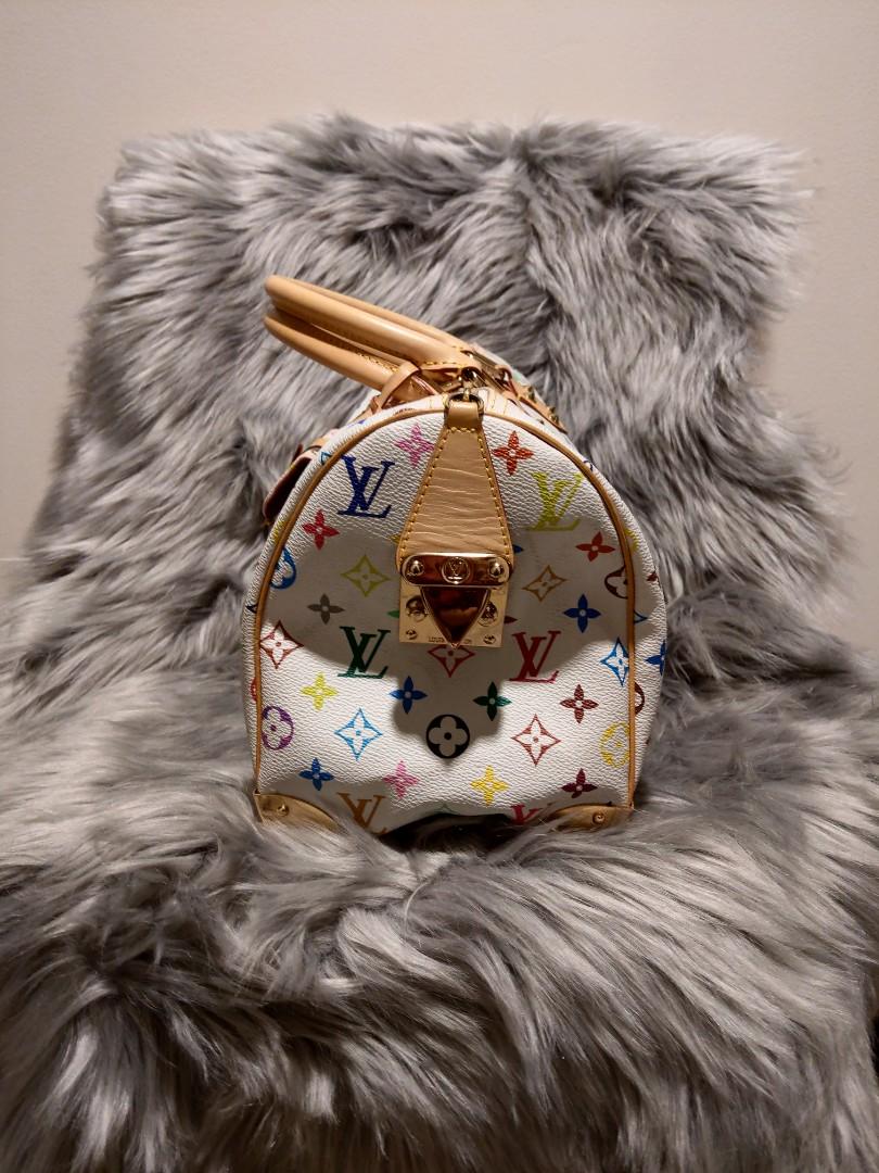 LV Multicolor Monogram (Category: Luxury Bags & Wallets) located in Marikina City. Submitted by noblecat_40a38b (Listing ID 1156445569, Image 2). Description: LV Multicolor Speedy 30 With Code With Slight Color transfer But still clean and neat Storage Smell Inside the closet for long Needs to be used Plus Shipping Fee.