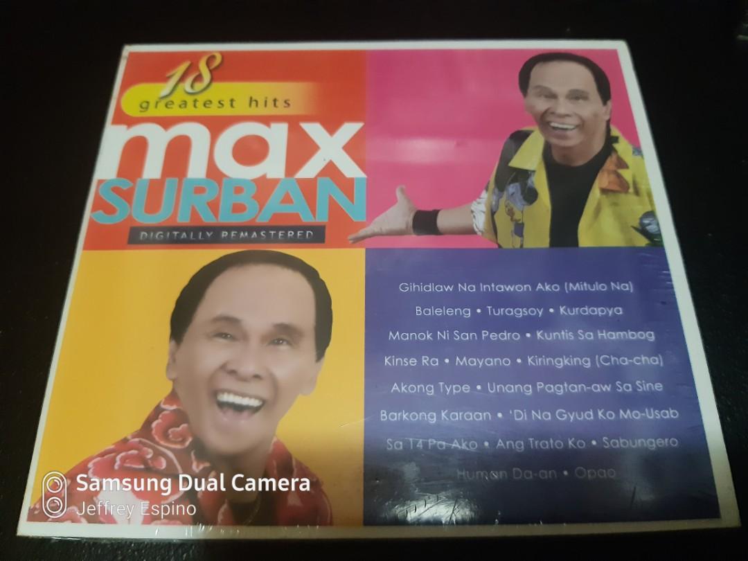 Max Surban 18 Greatest Hits opm cd sealed (Category: CDs & DVDs) located in Quezon City. Submitted by jeffreyespino (Listing ID 1156495435, Image 1). Description: All original CD We accept cash, GCash / Maya 09152688298, 09989968742, BPI, BDO, LBC, Cebuana Lhuiler, MLhuiler and Palawan Express payments. For faster transaction sms us thru 09989968742 Deliver / pick up thru Grab, Lalamove, Borzo, Toktok etc. Shipping via JRS Express or LBC (deliver