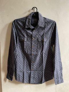 Men’s Long Sleeve Topman Navy Blue Polo
